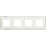 CLASSIA - COVER PLATE 2X4P WHITE GOLD