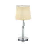 Lyon table lamp E27 brushed steel