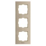 Karre Plus Accessory Beige Three Gang Frame