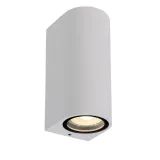 Lucide ZARO - Wall spotlight Outdoor - 2xGU10 - IP44 - White