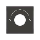 8553.1 NS Cover plate for 3 position key switch - Soft Black Symbol "3-level switch" for Level switch, Key Black - Sky Niessen