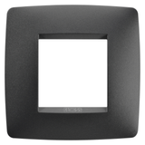 ONE INTERNATIONAL PLATE - IN PAINTED TECHNOPOLYMER - 2 MODULES - SATIN BLACK - CHORUSMART