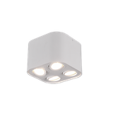 Cookie ceiling lamp 4-pc GU10 matt white