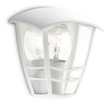 Philips Creek wall lantern white 1x60W 230V (wall)