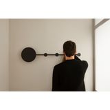 HAN LED BLACK WALL LAMP/WALL COAT RACK