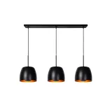 Lucide NOLAN - Pendant light - 3xE27 - Black