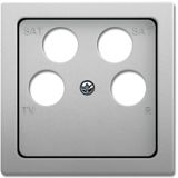 1743/10-04-866 CoverPlates (partly incl. Insert) pure stainless steel Stainless steel