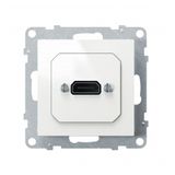 HDMI SOCKET PRECABLED WHITE