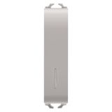 PUSH-BUTTON 1P 250V ac - NO 10A ILLUMINABLE - WITH DIFFUSER - 1/2 MODULE - NATURAL SATIN BEIGE - CHORUSMART