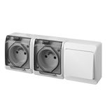 HERMES SOCKET 2x2P+Z + SINGLE POLE SWITCH