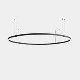 Lineal lighting system Apex Circular Pendant 60W LED warm-white 3000K CRI 90 ON-OFF Black IP20 6545lm