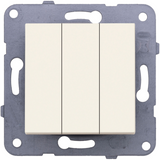 Karre Plus-Arkedia Beige Three Gang Switch