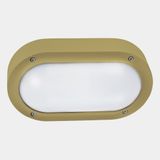 Wall fixture IP66 BASIC LED 6.7W SW 2700-3200-4000K ON-OFF Gold 674lm