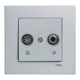 Novella-Trenda Silver Sat Socket Trans (Sat-TV) (8-11dB)