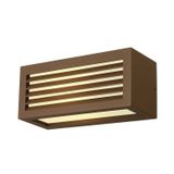 BOX-L E27 wall lamp, E27, max. 18W, square, rusty