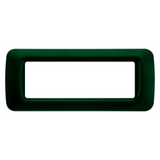 TOP SYSTEM PLATE - IN TECHNOPOLYMER GLOSS FINISHING - 6 GANG - RACING GREEN - SYSTEM