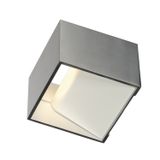 LOGS IN wall lamp, 5W, 3000K, angular, brushed alu