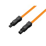 SZ Connection cable, for through-wiring, 2-pole, 100-240 V, L: 1000 mm