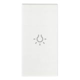 Axial button 1M light symbol white