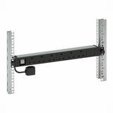 PDU 19 inches 1U 6 x 2P+E british standard 1 luminous switch