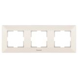 Arkedia Accessory Beige Three Gang Frame