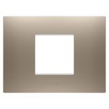 EGO PLATE - IN PAINTED TECHNOPOLYMER - 2 MODULES - LIGHT BRONZE - CHORUSMART