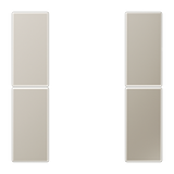 Push button KNX Cover kit-2, complete, steel