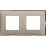 CLASSIA - COVER PLATE 2X2P CREAM SATIN