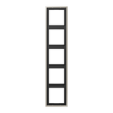 Cover frame 5-gang, 81 mm, steel