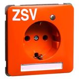 STANDARD wcd 1-voudig, met ra, schroefcontr.lamp, tekstv., opdruk ZSV,