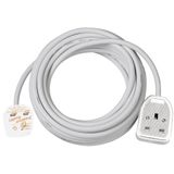 Extension cable 2m white H05VV3G1,5mm *GB*