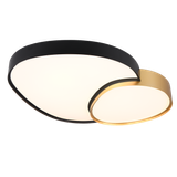 Rise LED ceiling lamp 70 cm black-gold