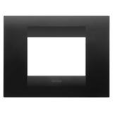 GEO PLATE - IN PAINTED TECHNOPOLYMER - 3 MODULES - SATIN BLACK - CHORUSMART