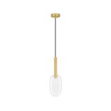 Sandy Gold Metal   & Clear Glass  LED G9 1x5 Watt 230 Volt   IP20 Bulb Excluded  D: 14 H: 179 cm Adjustable Height