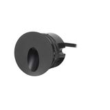 Recessed wall lighting IP65 ICON ROUND BLACK LED 2.2W 3000K Black