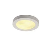 GL 105 E27, max. 2x25W, round, white plaster