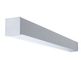 Linear LED fixture ALIN, AL 23W-840-MAT-SR-NT, surface-mounted, 23W, 2400lm, 4000K, 1133mm, mat shade, silver (29425)