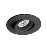 RADON ADJUSTABLE BLACK RECESSED LAMP GU10