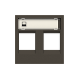 N2218.2 AN Cover plate Data connection 1 gang Anthracite - Zenit