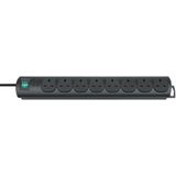 Primera-Line extension lead 8-way black 2m H05VV-F 3G1,25 *GB*