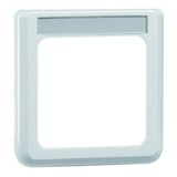 Compacta afdekraam 1-voudig60x60mm, met tekstveld, rood