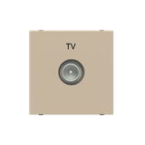 N2250.7 CV TV outlet SAT 1 gang Champagne - Zenit