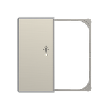 SRL-2-L-85AI Cover F@H Sky 2C. left light AI for Switch/push button Single push button Stainless steel - Sky Niessen