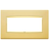 Classic plate 5MBS Galvan.satin gold