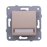 Novella-Trenda Bronze Illuminated Labeled Buzzer Switch