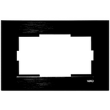 Novella Accessory Aluminium - Black Two Gang Flush Mounted Frame