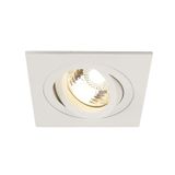 NEW TRIA I GU10 downlight, max. 50W, angular, alu, white