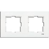 Karre Accessory White Two Gang Frame