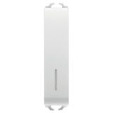 PUSH-BUTTON 1P 250V ac - NO 10A ILLUMINABLE - WITH DIFFUSER - 1/2 MODULE - SATIN WHITE - CHORUSMART