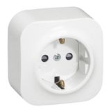 German std socket 2P+E Forix - surface mounting - IP 2X - 16 A - 250 V~ - white